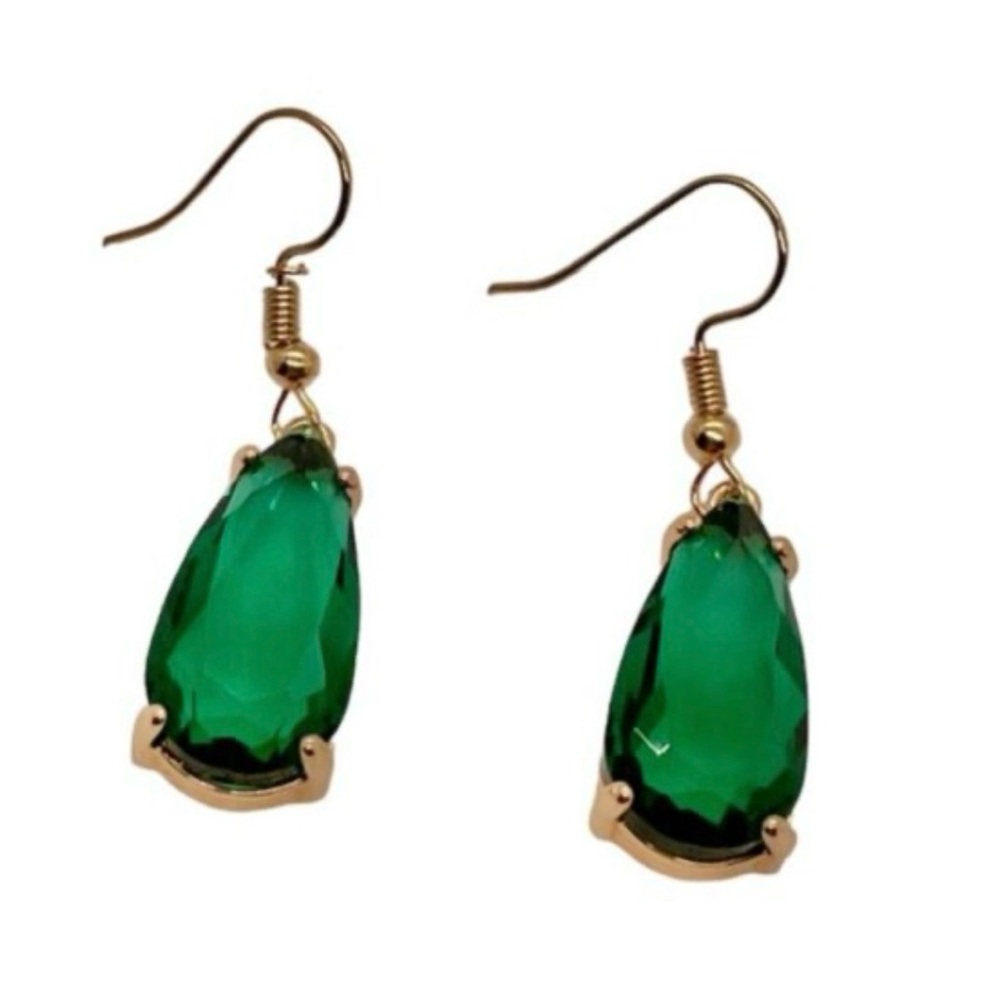 ⭐️❤️ FREE Baguette Stone Hipster Hippie Art Faux Chic Glam Romantic Earrings